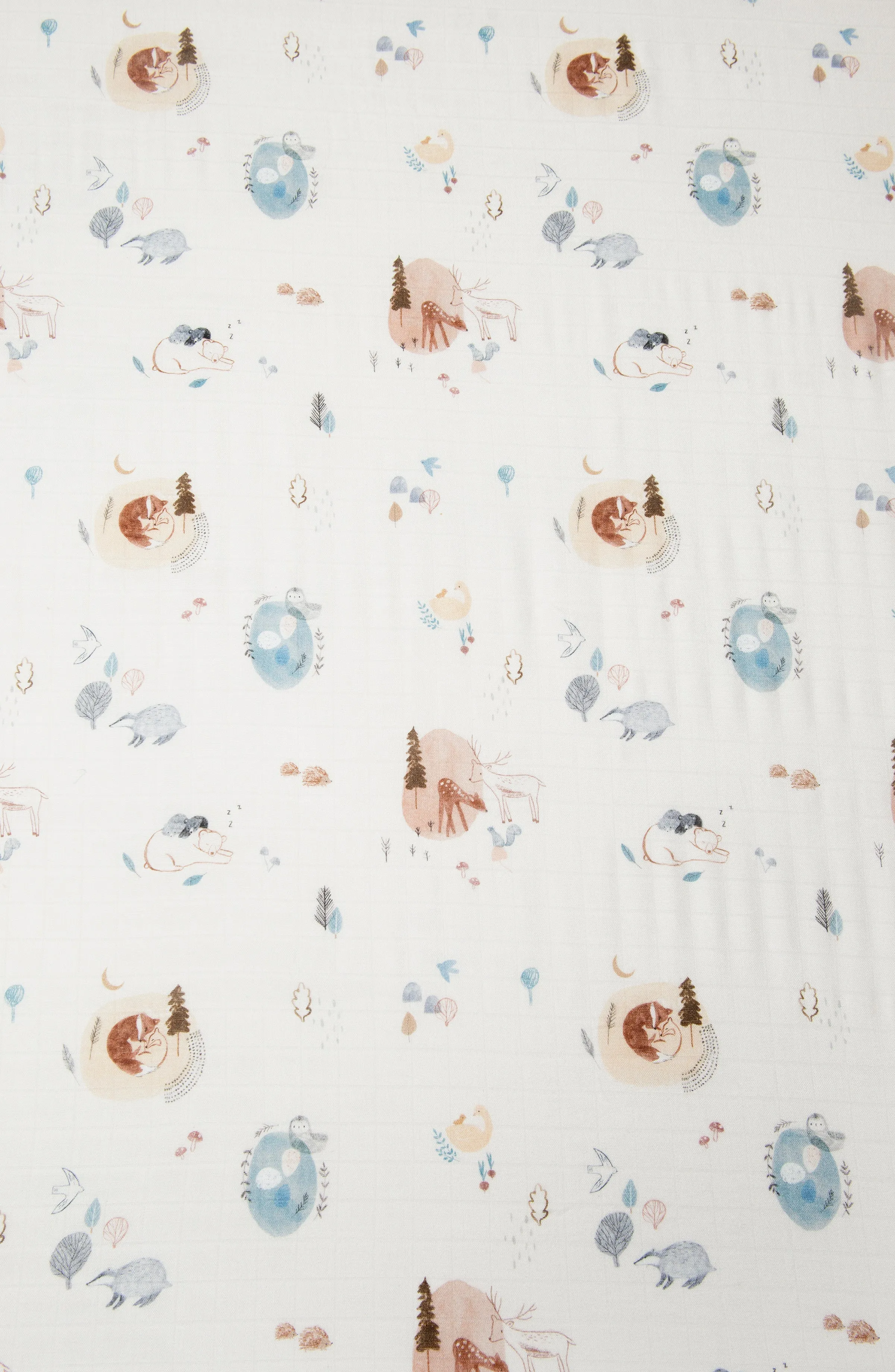 Muslin Fitted Crib Sheet - Cozy Forest