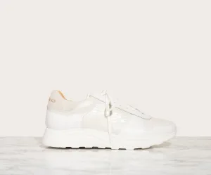 NEKA SNEAKER, White Croc