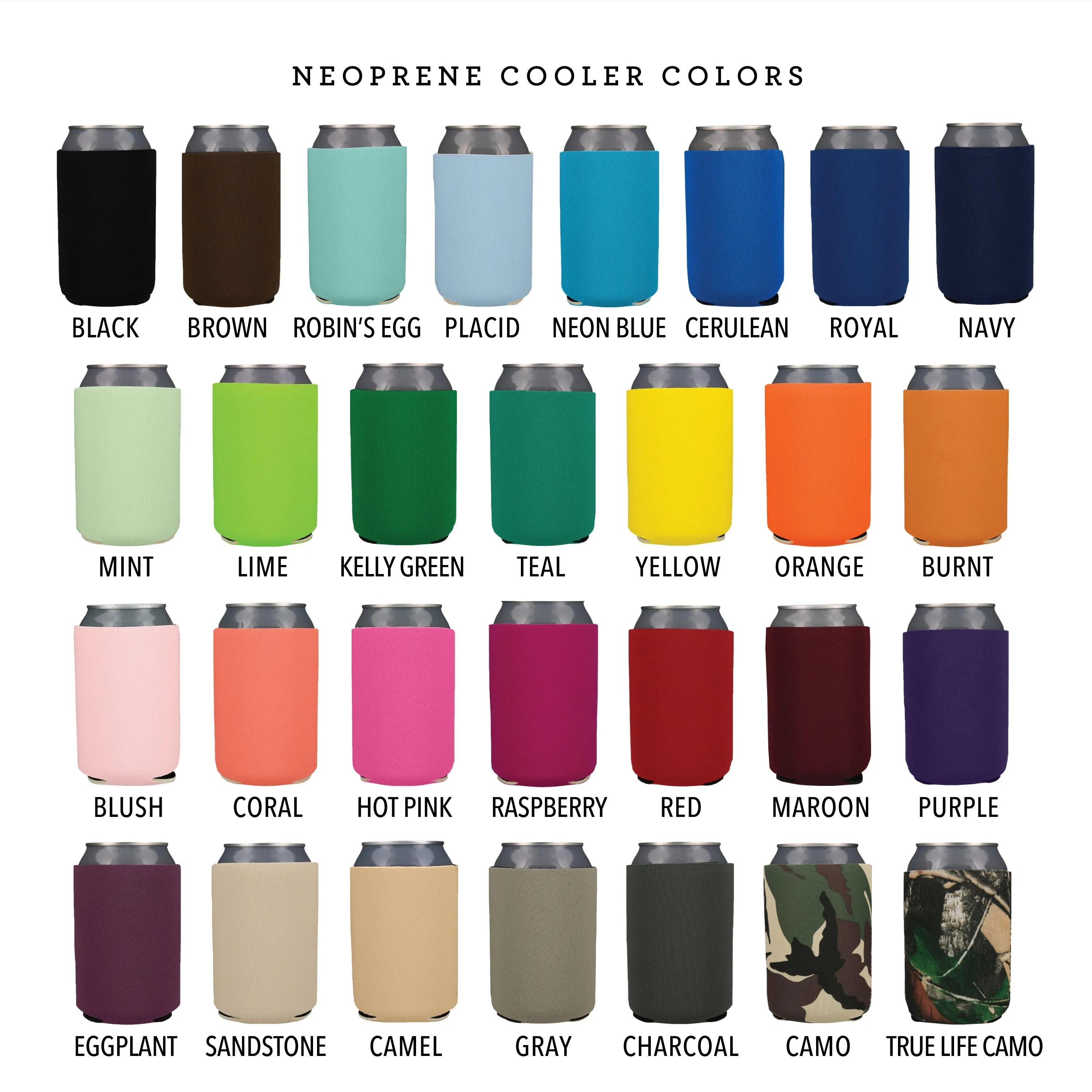 Neoprene Wedding Can Cooler #150 - Let's Party