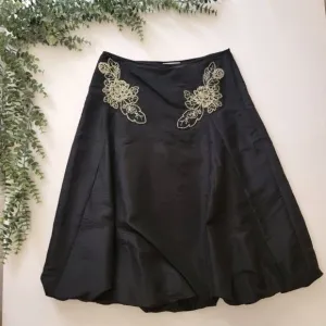 NEW Metro7 Black Embroidered Bubble Skirt
