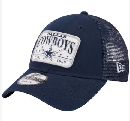 NFL Plate Oversized Patch Trucker 9FORTY Adjustable Hat