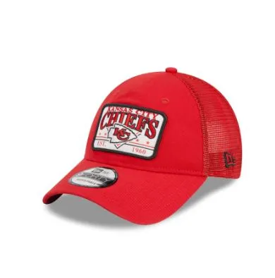NFL Plate Oversized Patch Trucker 9FORTY Adjustable Hat