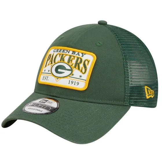 NFL Plate Oversized Patch Trucker 9FORTY Adjustable Hat