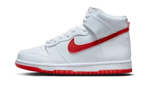 Nike Dunk High White Picante Red