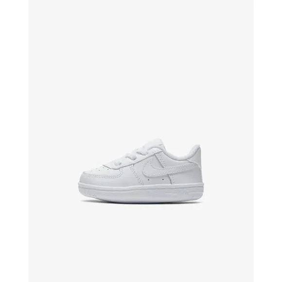 Nike Force 1 Crib Booties Shoes Size 4C Baby Infant Triple White CK2201 100