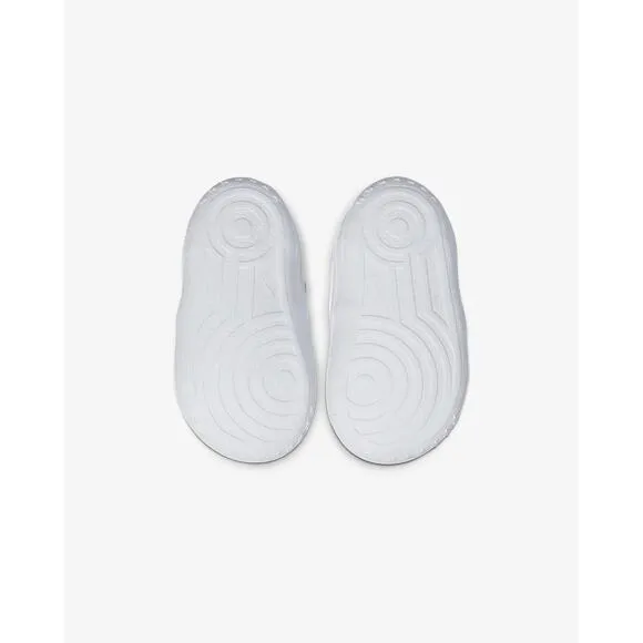 Nike Force 1 Crib Booties Shoes Size 4C Baby Infant Triple White CK2201 100