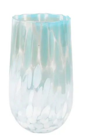 Nuvola Light Blue and White High Ball