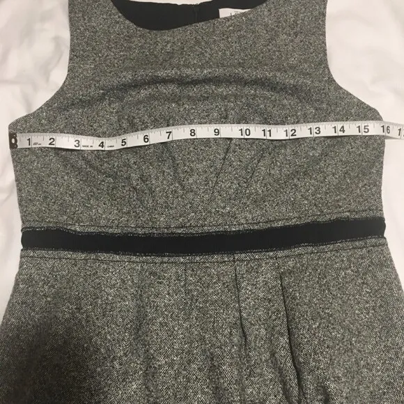NWT WOOL &amp; SILK Blend tweed pencil dress 4P similar to Friends Monica Rachel