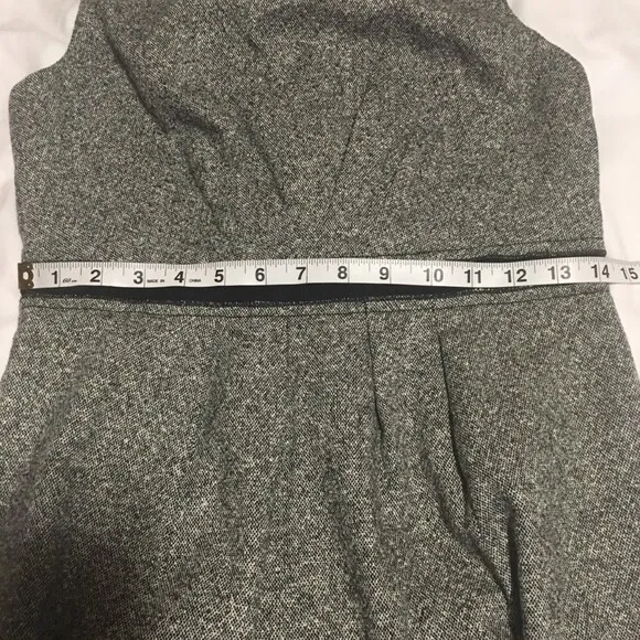 NWT WOOL &amp; SILK Blend tweed pencil dress 4P similar to Friends Monica Rachel