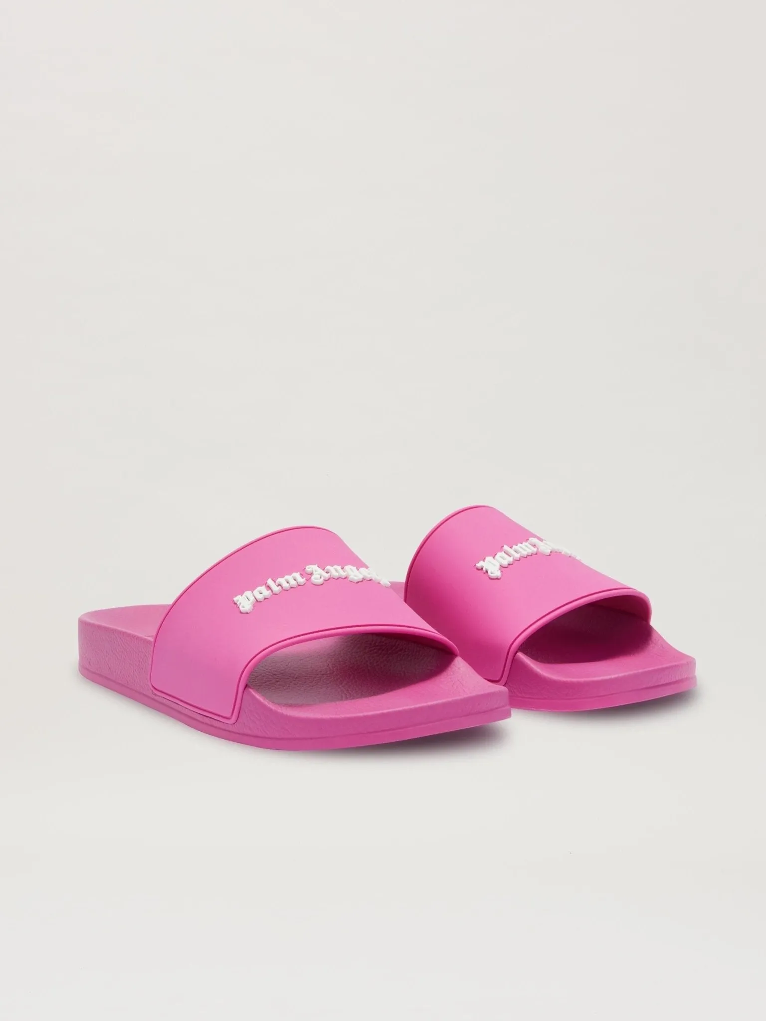 Palm Angels Logo Pool Sliders Pink
