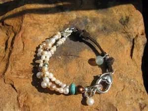 Pearlz, Pearlz, Pearlz......Suede and Pearl Mix -  Boho Chic