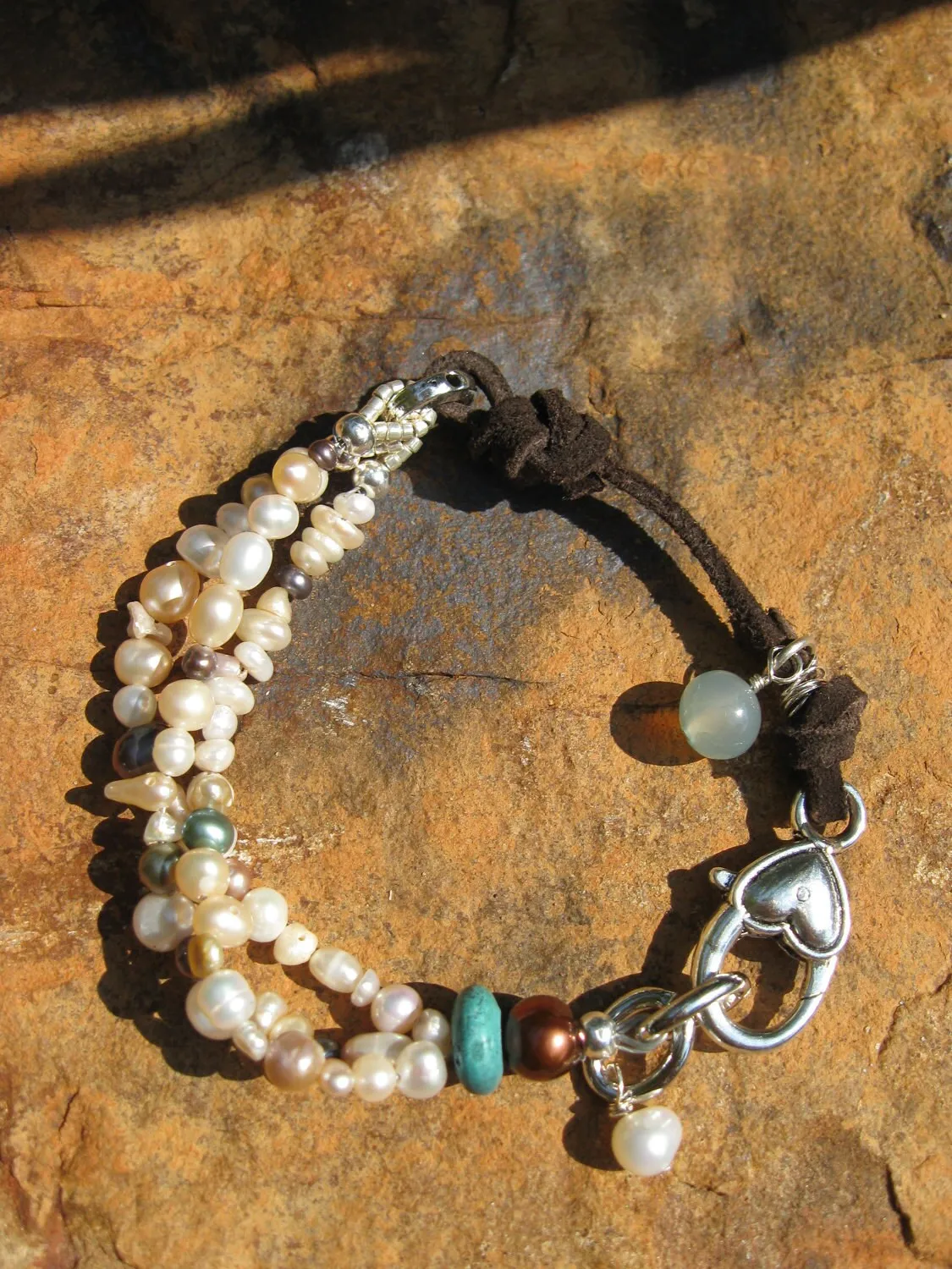 Pearlz, Pearlz, Pearlz......Suede and Pearl Mix -  Boho Chic
