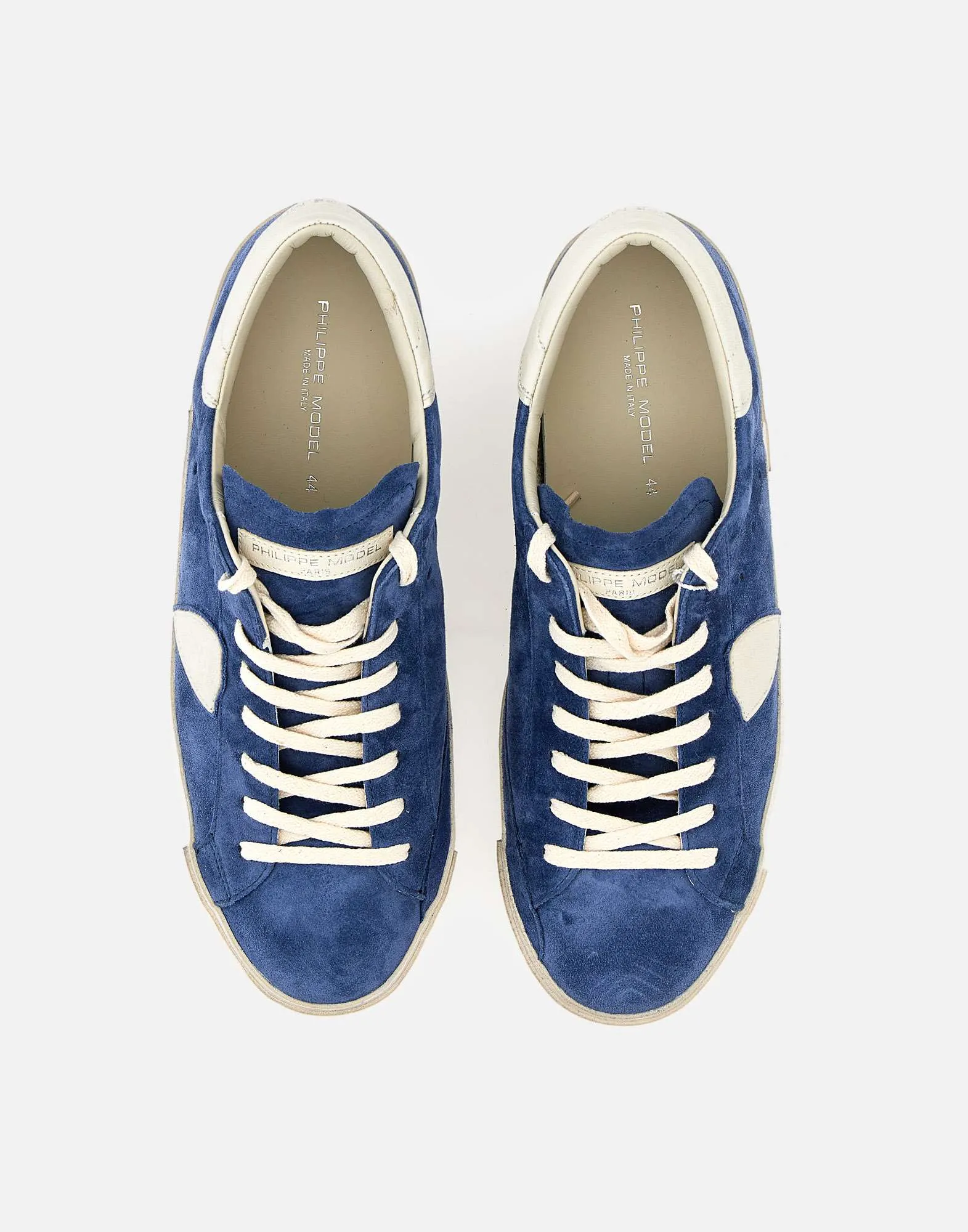 Philippe Model PRLUXS12 Blue Suede Sneakers