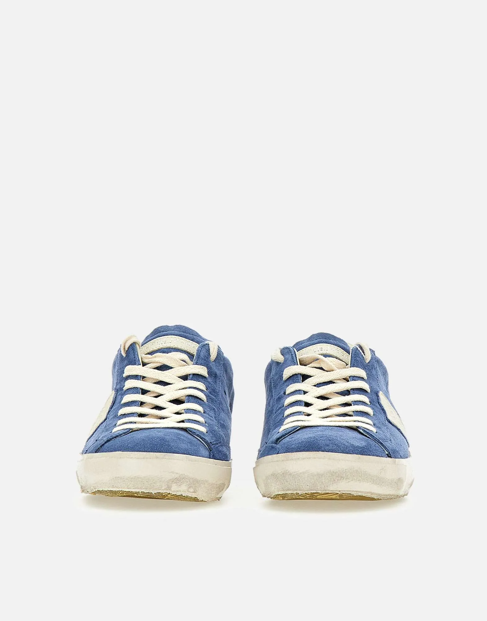 Philippe Model PRLUXS12 Blue Suede Sneakers