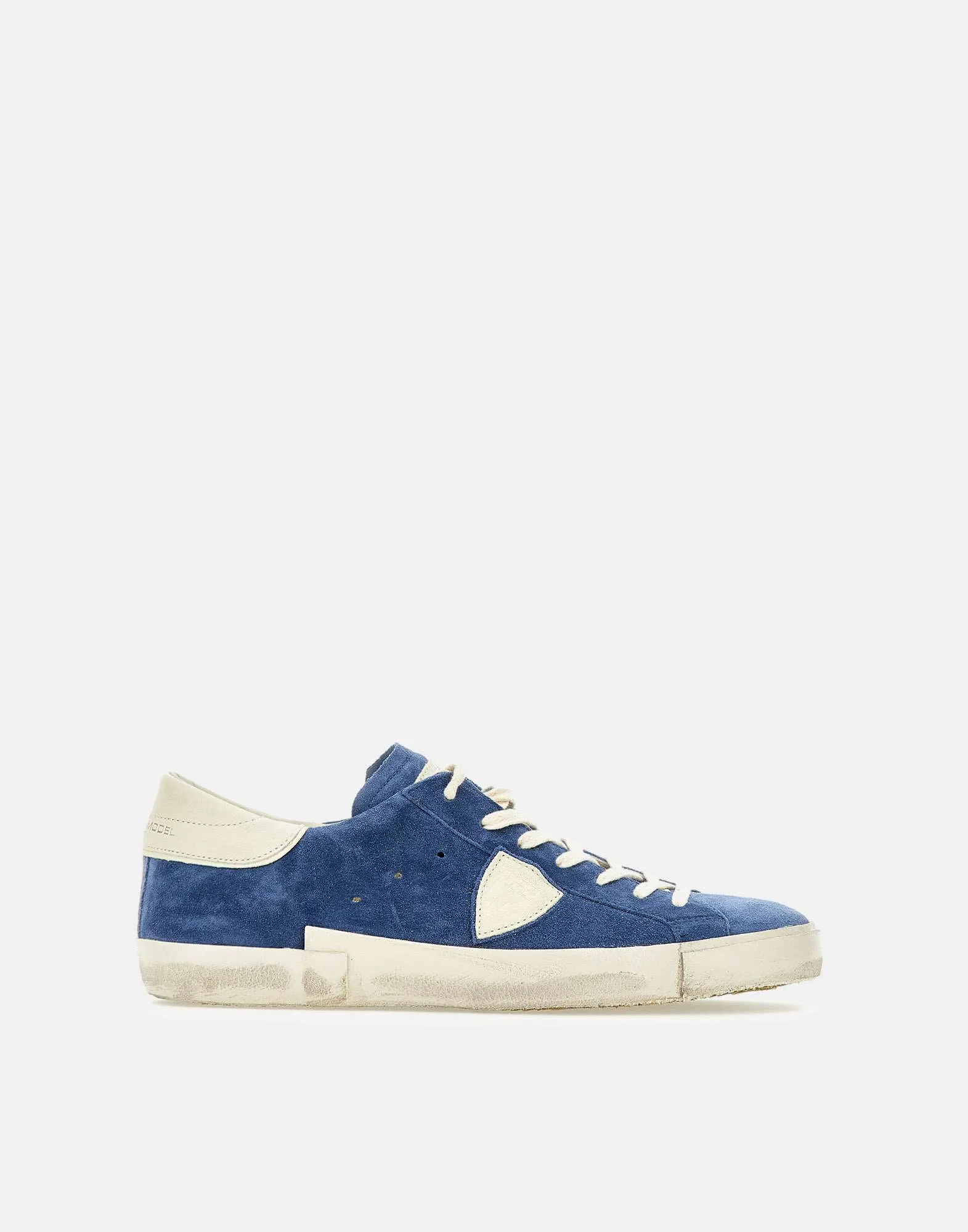 Philippe Model PRLUXS12 Blue Suede Sneakers