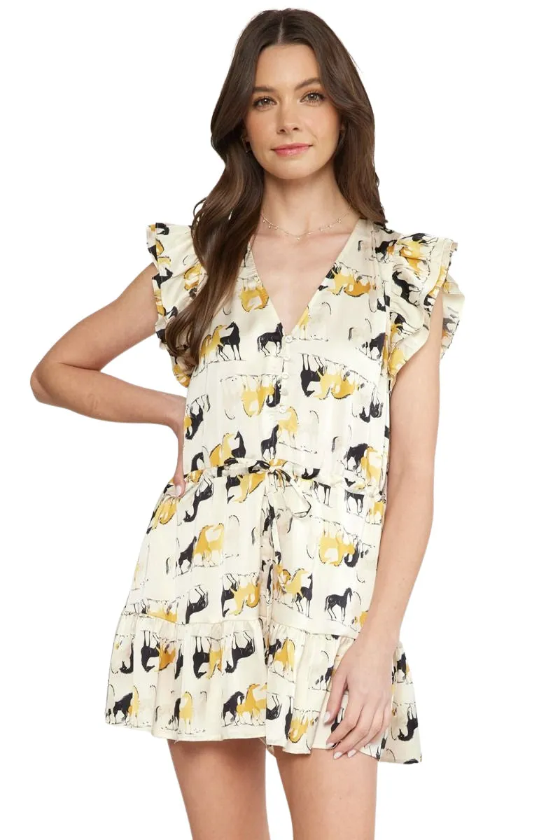 PRANCER PLAYSUIT - CREAM