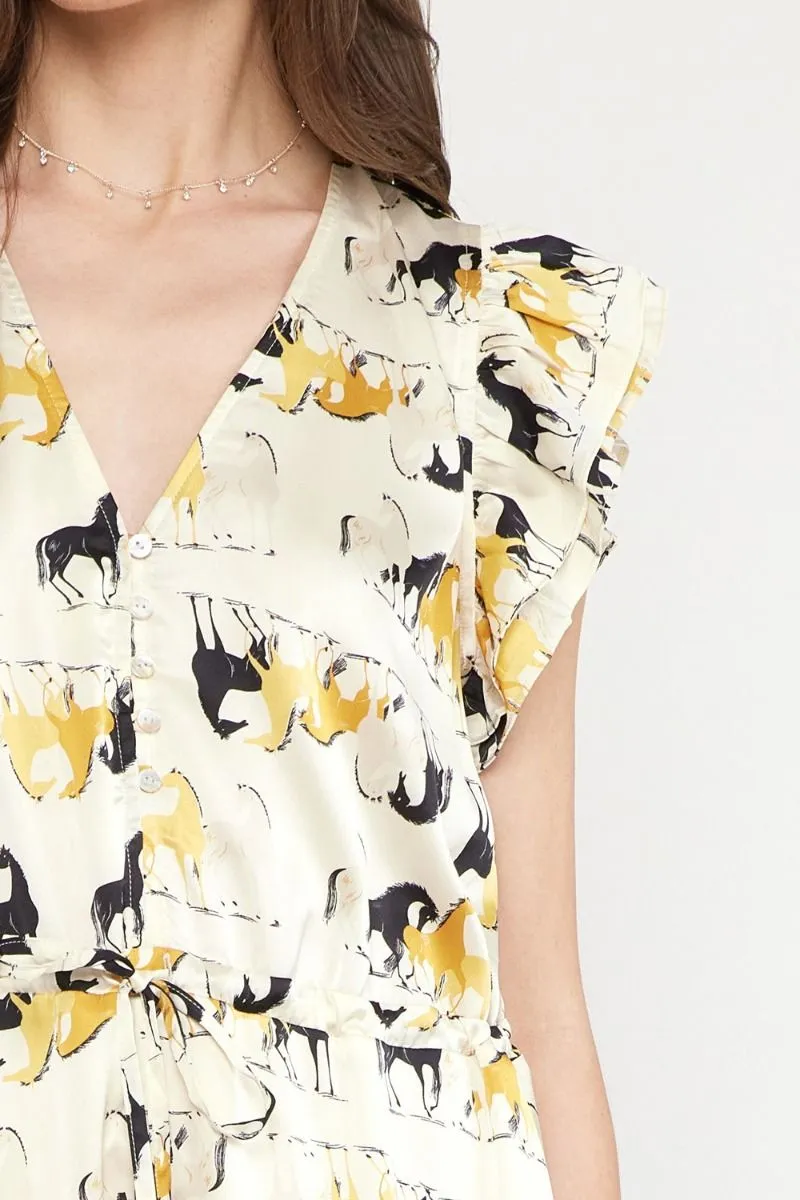 PRANCER PLAYSUIT - CREAM