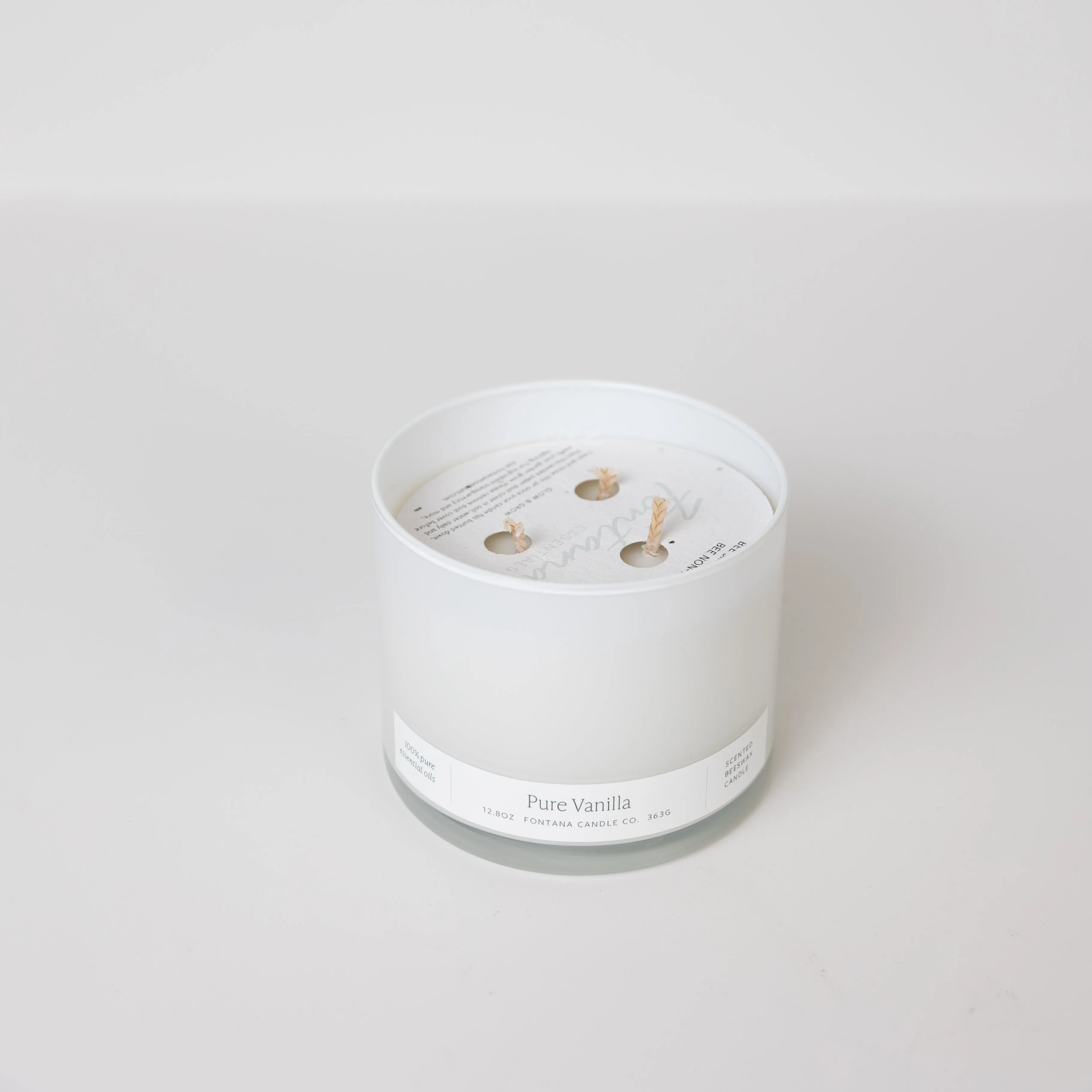 Pure Vanilla 3-Wick Natural Beeswax Candle