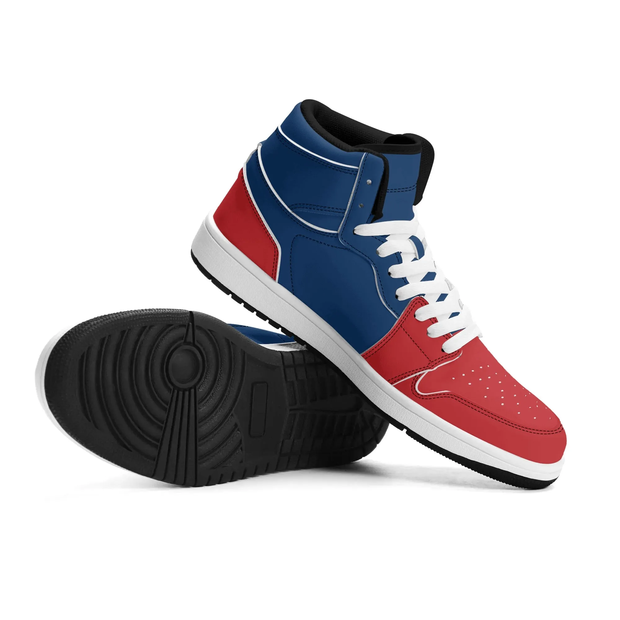 Red and Blue High Tops