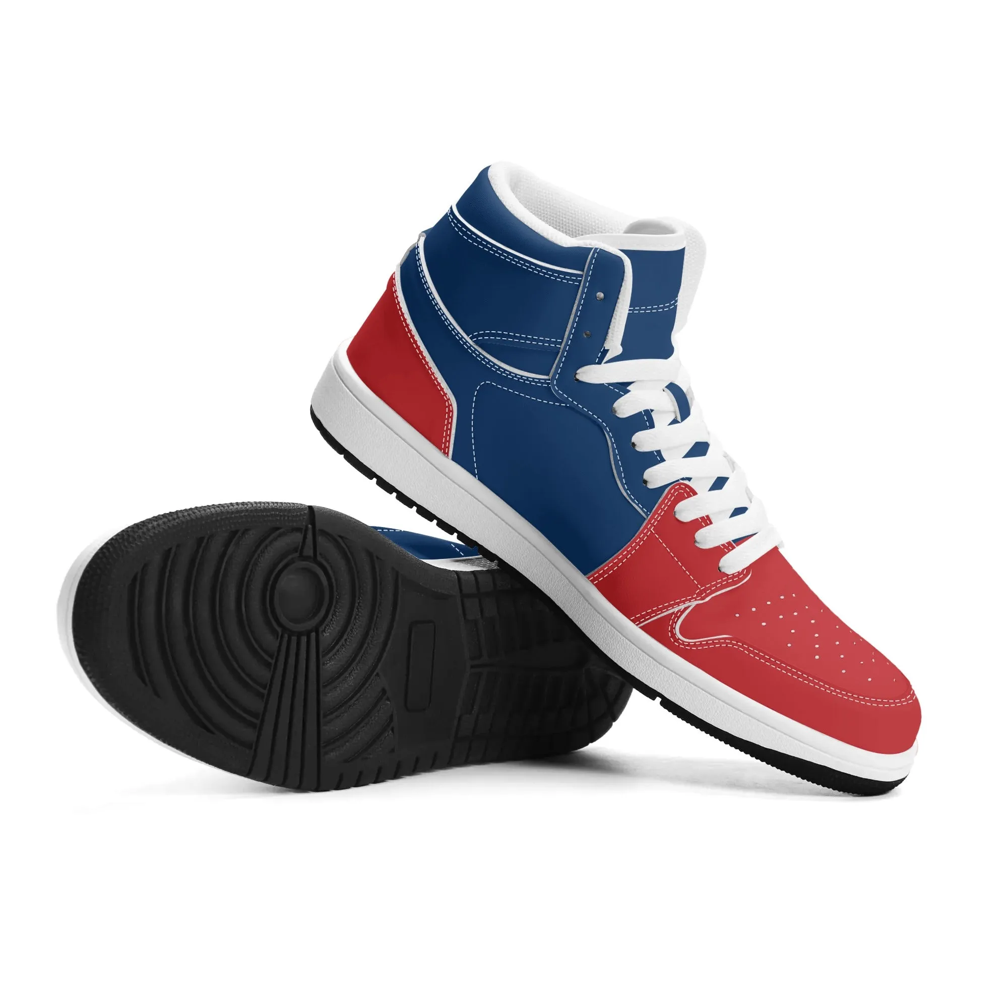 Red and Blue High Tops