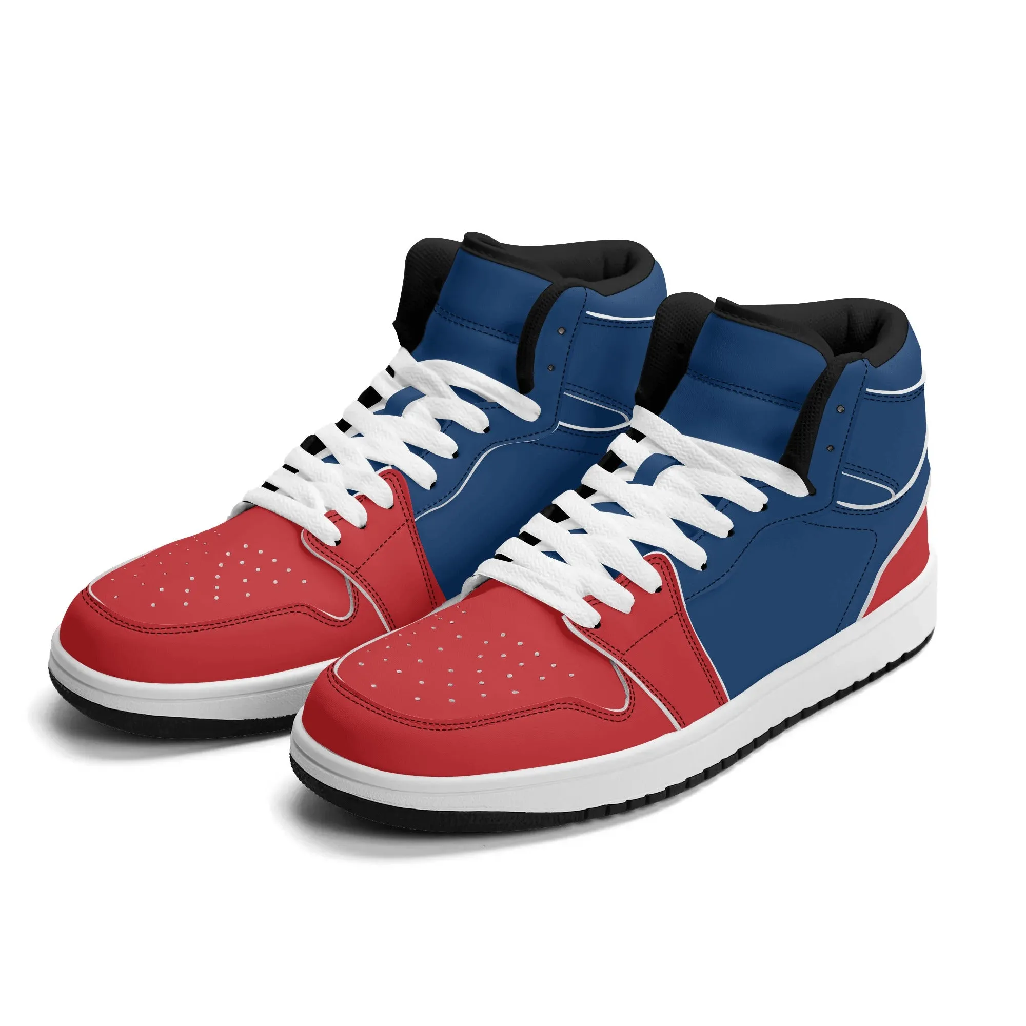 Red and Blue High Tops