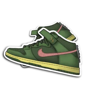 SB Dunk Mid "Watermelon" Sneaker Sticker