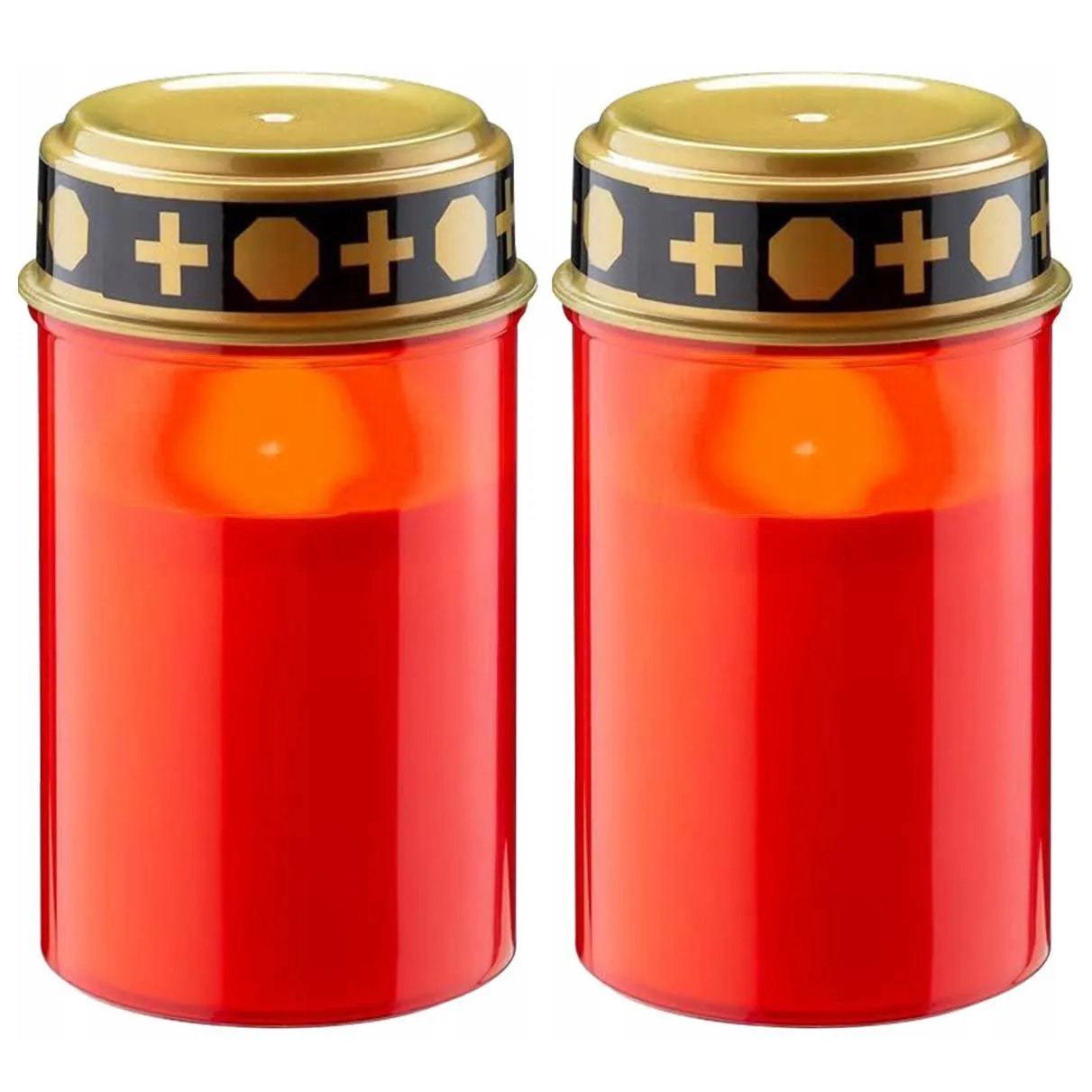 Set of 2 LED Grave Candles