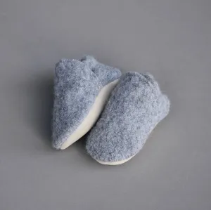 size 5/6 (5.5") - light grey wool loafers