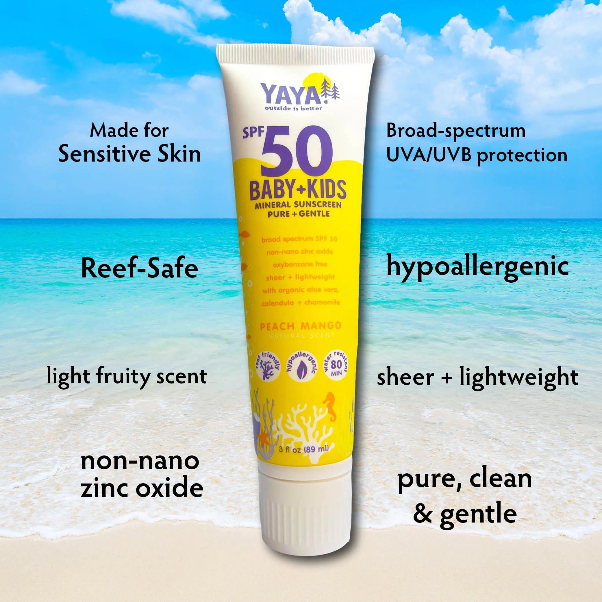 SPF 50 Baby   Kids Mineral Sunscreen