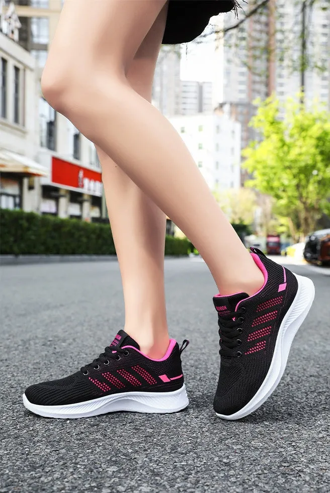 Sporty Women's Trainers Featuring a Circular Pattern Outsole for Comfort