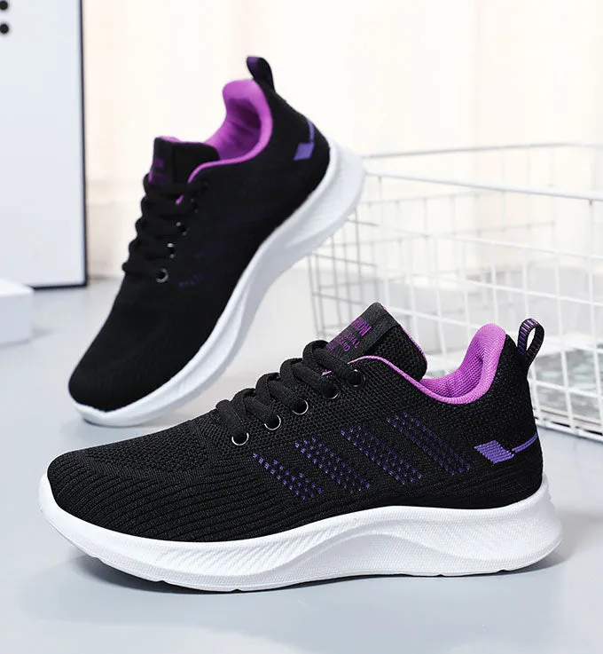 Sporty Women's Trainers Featuring a Circular Pattern Outsole for Comfort
