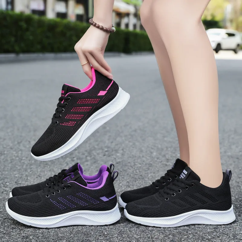 Sporty Women's Trainers Featuring a Circular Pattern Outsole for Comfort