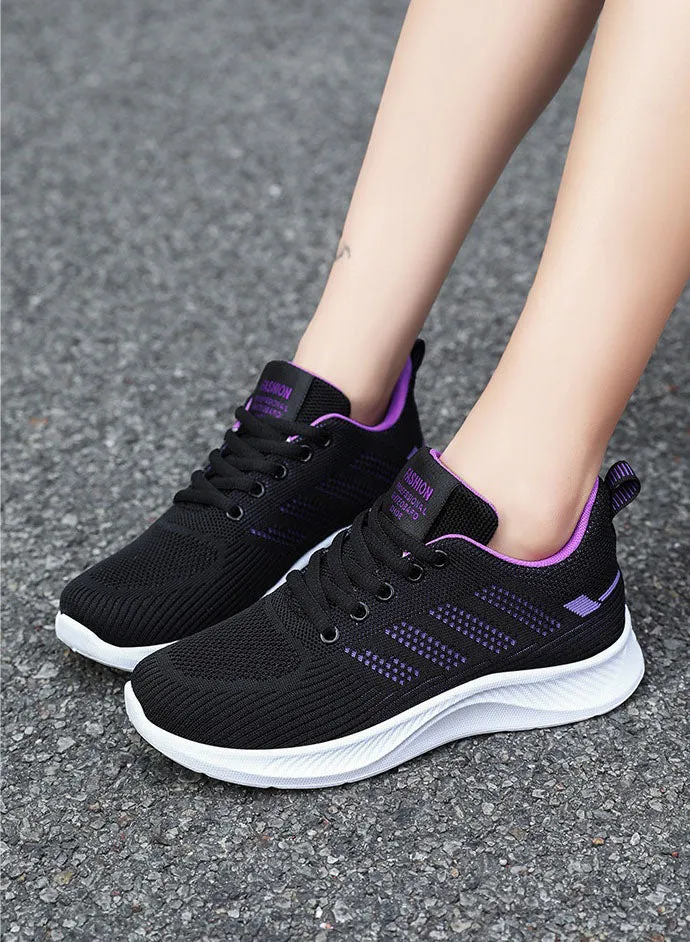 Sporty Women's Trainers Featuring a Circular Pattern Outsole for Comfort