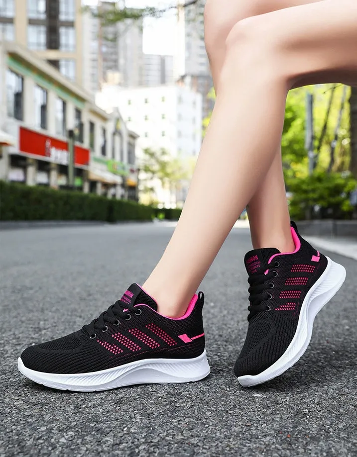 Sporty Women's Trainers Featuring a Circular Pattern Outsole for Comfort