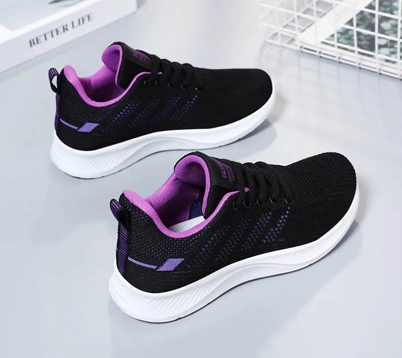 Sporty Women's Trainers Featuring a Circular Pattern Outsole for Comfort