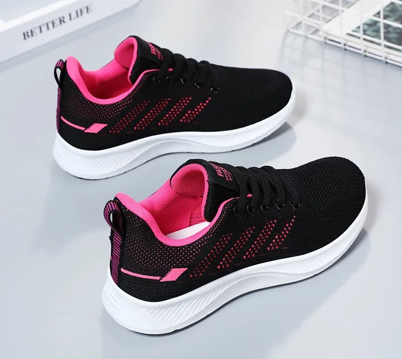 Sporty Women's Trainers Featuring a Circular Pattern Outsole for Comfort