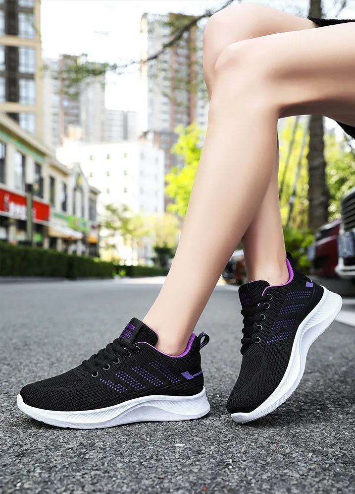 Sporty Women's Trainers Featuring a Circular Pattern Outsole for Comfort