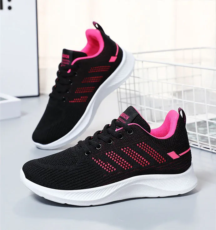 Sporty Women's Trainers Featuring a Circular Pattern Outsole for Comfort