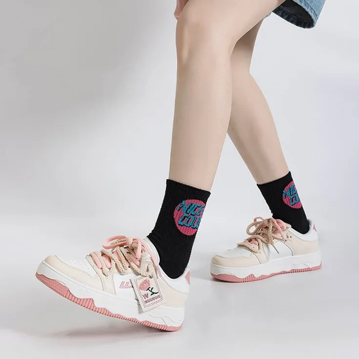 Summer Soft Girl Style Pink All-match Sneakers