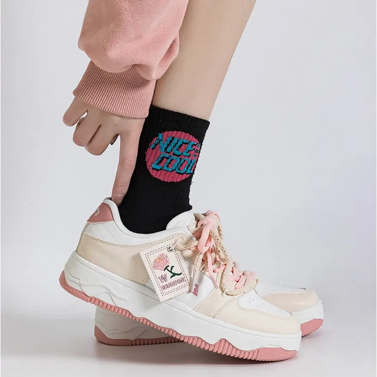 Summer Soft Girl Style Pink All-match Sneakers
