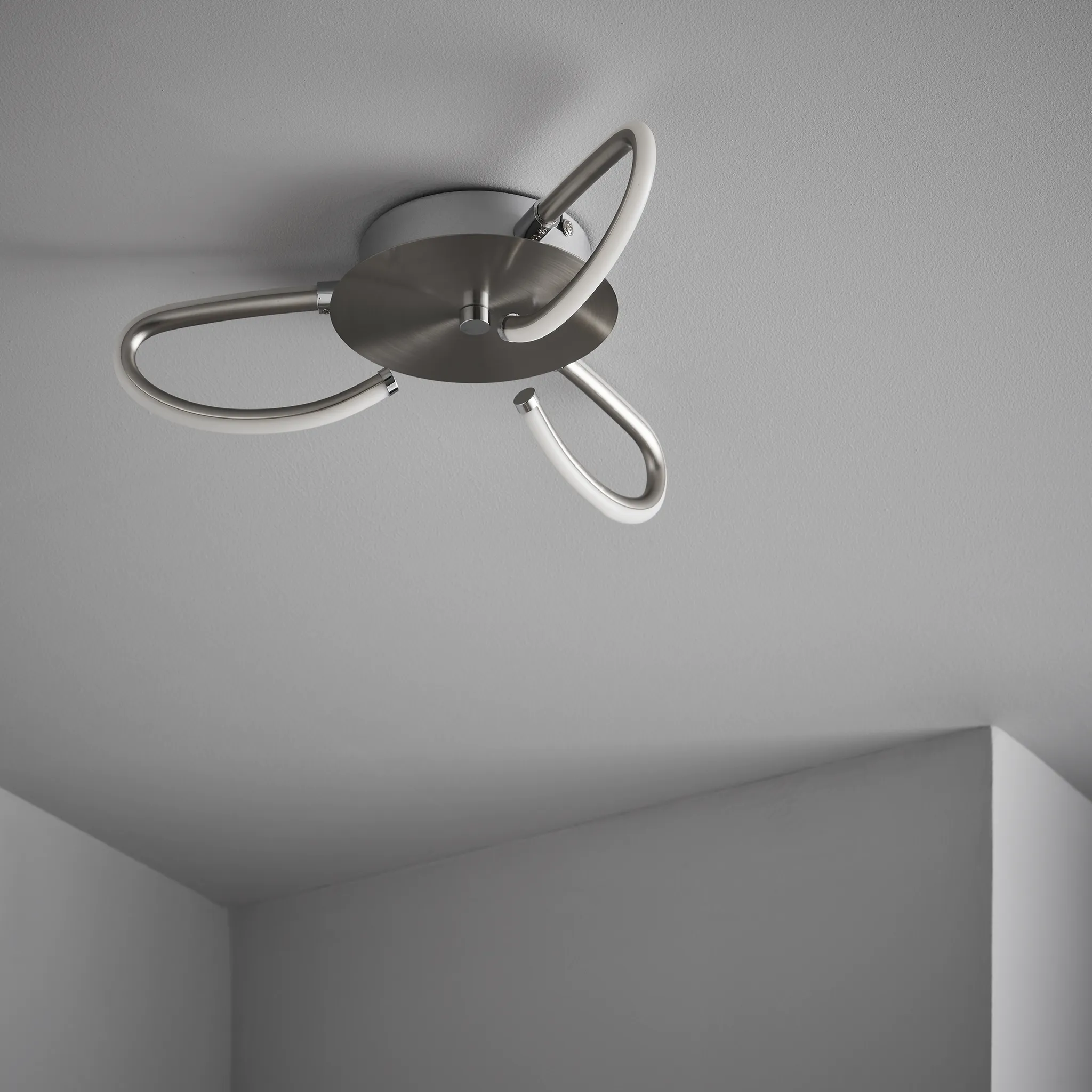 Sutton 35Cm Modern Integrated LED 3 Light Flush Ceiling Light