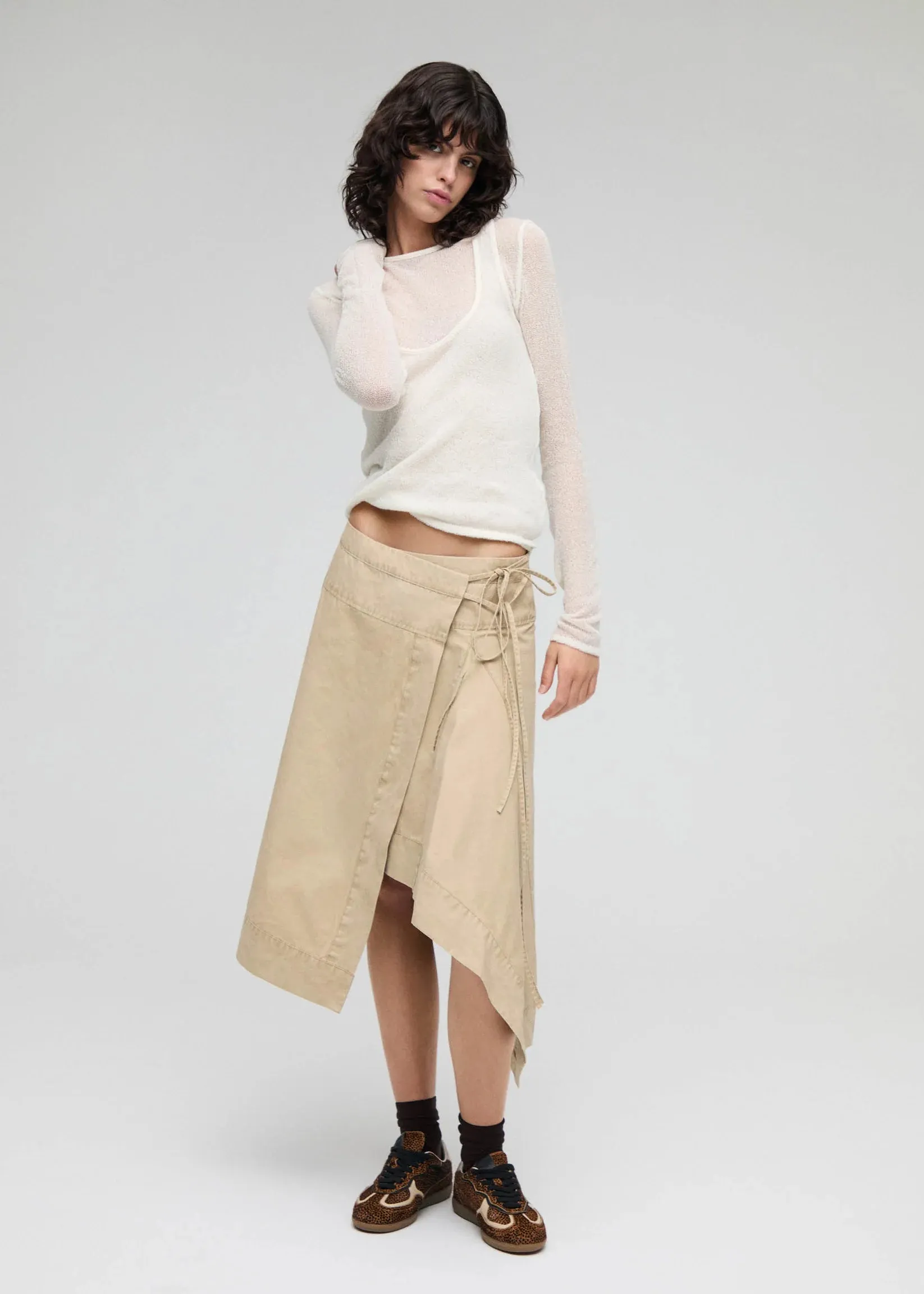 TB.490 RIFE SOFT TAN LEATHER SNEAKERS