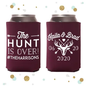 The Hunt is Over - Wedding Can Cooler #133R