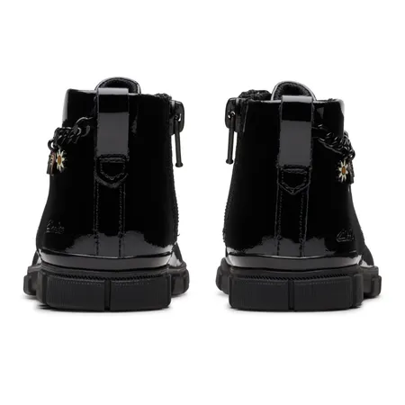 UK 7 Black Patent Evyn Boots