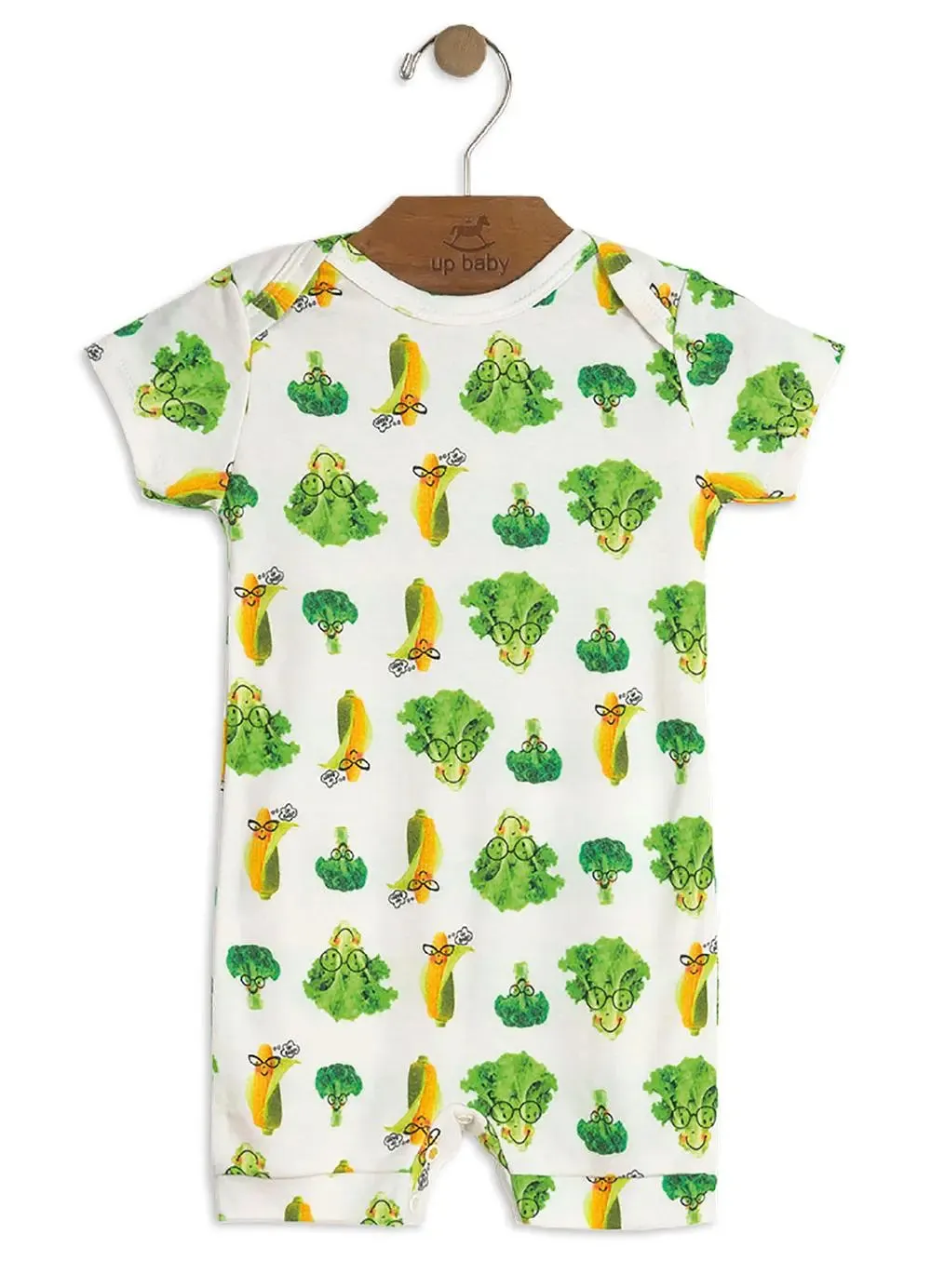 UP BABY VEGGIE ROMPER SHORT SLEEVE