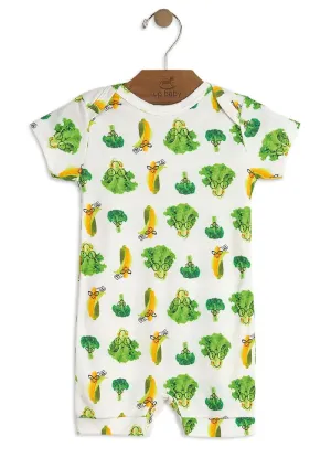UP BABY VEGGIE ROMPER SHORT SLEEVE