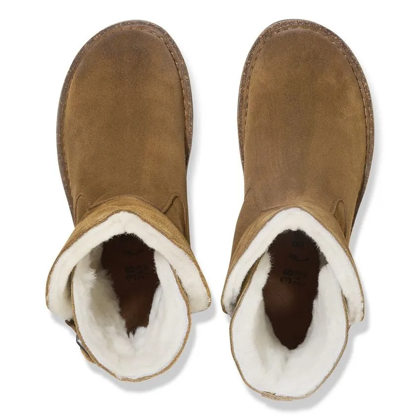 Uppsala - Dark Tea Suede Shearling||Uppsala - Suède fourrure thé foncé