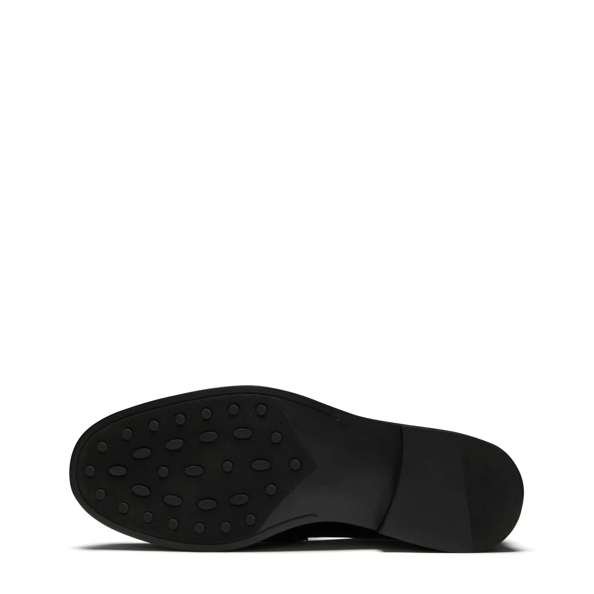Vendôme Blandine black spazzolato leather loafers