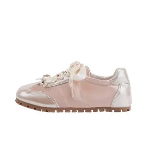 Vintage Silvery Casual Soft Sole Sneakers for Women
