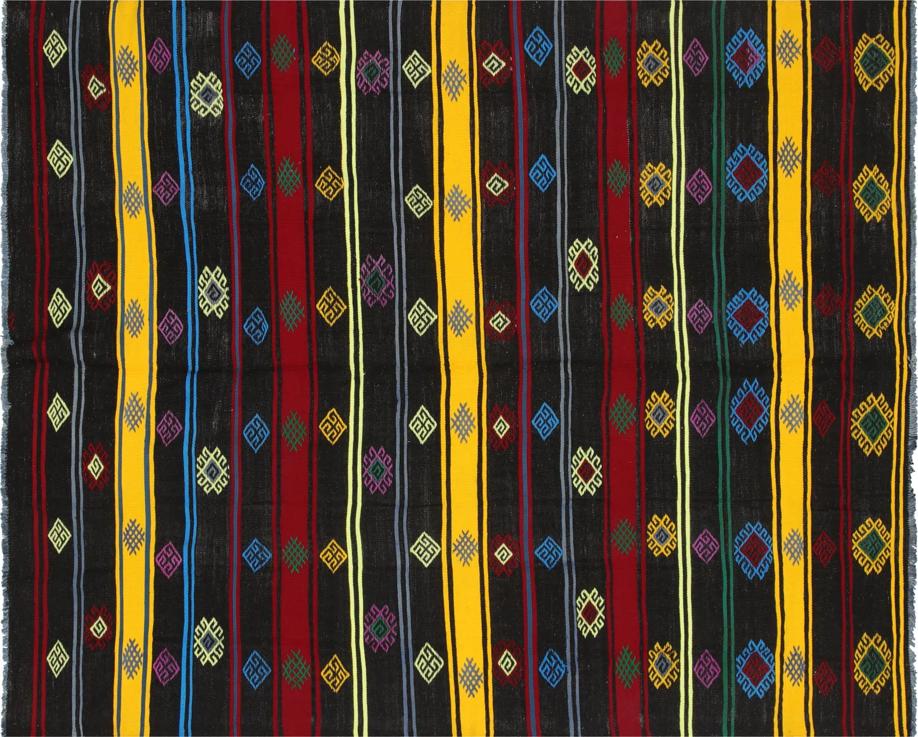 Vintage Turkish Kilim - 6'9" x 8'